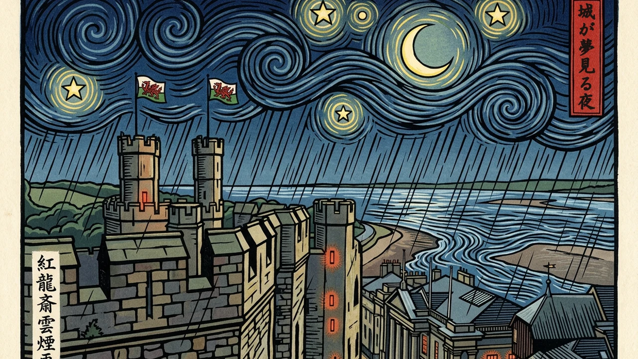 浮世絵「城が夢見る夜」
